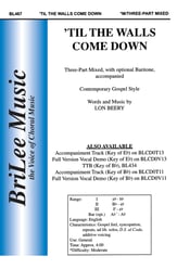 Til the Walls Come Down Three-Part Mixed choral sheet music cover